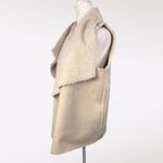John + Jenn  Faux Shearling Open Front Vest Small Photo 3