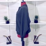 Vintage 80s 90s Gray Embroidered Knit Cardigan Floral Appliqué Medium Photo 6