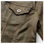 AG Adriano Goldschmied New  Robyn Coated Jacket Lacquered‎ Dark Bayou Small $235 Photo 1