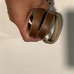 NWOB MARELLA Rhinestone AccentRose Gold Leather Sandals Sz 9 Photo 4