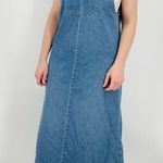 vintage coastal cowgirl cottagecore denim pullover dress minimalist size S Photo 2