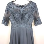 JJ's House NWT JJ’s House A-Line Boat Neck Asymmetrical Chiffon Lace Mother of Bride Dress Photo 1