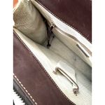 Dooney & Bourke Brown Tan DB Double Pocket Tote Satchel Purse Removable Strap Photo 7