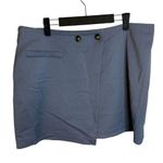 Divided H&M Slate Blue Pinch Waist Mini Skirt Photo 0