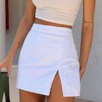 Princess Polly Lioness White Denim Skirt Photo 0