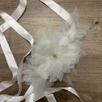 Floral Wedding Dress Sash White Photo 0