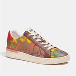 Coach NWT Clip Low Top Sneaker In Rainbow Signature Canvas size US5/EU 35.5 Photo 0