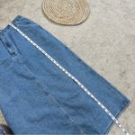 L.L. Bean Women’s Vtg Denim Cotton Midi Skirt Back Slit A Photo 10