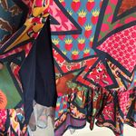 Alden Adair Floral Print Maxi Dress Sleeve Maxi Dress(Size Medium) Blue Photo 6