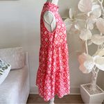 J Marie The Scarlette Sleeveless Floral Ruffle Neck Dress Orange Photo 5