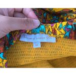 House Of Harlow 1960 Set Maxi Skirt Smocked Tiered Ruffles Yellow Tropical Size M Photo 9