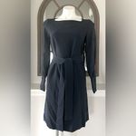 Club Monaco Button Sleeve Dress Robe in Navy/ Bleu Marine Size 2, New w/Tag $269 Photo 6