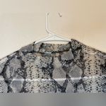 Haute Monde Haute‎ Monde Monochrome Snakeskin Sheer Bodysuit Size S Photo 3