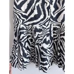 Pinch Zebra Animal Print Mini Dress Women's M Navy Short Puff Sleeves Dress NEW Size M Photo 7