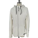 Calvin Klein | Performance Logo Tape Drop Shoulders Zip Front White Jacket - S/P Photo 3