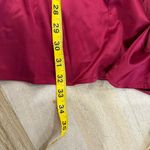 Lulus  Late Night Stunner Wine Red Satin Cutout Faux-Wrap Mini Dress Photo 5