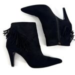 Nine West  Pure Heart 2‎ Fringe Boots Booties Black Size 8 Photo 0