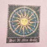 Full Tilt Women’s Large Happy Sun Boho Hippy Granola Short Sleeve T-Shirt Purple Photo 1