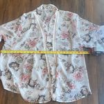 Candie's  Black and White Floral Shrugs kimono Photo 6