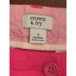 Crown & Ivy Size 8 Caroline Pink Shorts Photo 6