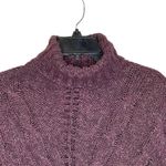 Matilda Jane Turtleneck Sweater Dress Size Small Purple Pink Open & Cable Knit Photo 1