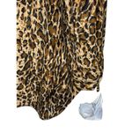 Dennis Basso Women Jacket Vintage Long Sleeve Faux Fur Animal‎ Print Coat Medium Photo 5