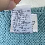 Vintage Koret Blue Floral Embroidered Button Up Sweater Vest Size M Size M Photo 5