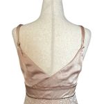 Guess Junior Y2K Silk Champagne Satin And Floral Dress Photo 10