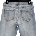 Kensie SZ 4/27 Ultimate High-Rise Skinny Crop Jeans Distressed Frayed Hem Light Photo 3