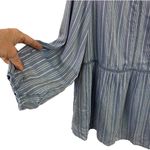 Fever Boho Striped Blouse Size XXL Blue Photo 1