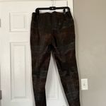 Lafayette 148 New York Metallic Bronze Black Ankle Length Pants Business Casual Brown Size 10 Photo 4