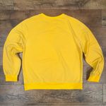 Yellow Crewneck Sweatshirt With Rose Patch Size undefined Photo 7