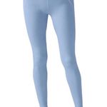 Alo Yoga Airbrush High-Waist Heart Throb Legging Seashell Blue/White S Photo 0