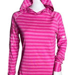 FootJoy Womens XS Rose Pink Tonal Melange Stripe Pullover Hoodie Jersey Golf Photo 0