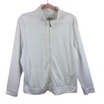 IZOD Perform X Movement Cool-FX White Full ZIp Athletic Jacket Women's Size XL Photo 0