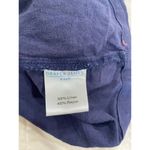 Draper James  RSVP Linen Utility Jacket Chore Coat Size  Medium Navy Blue Pockets Photo 6