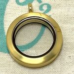 Origami Owl Medium 18k Gold Plated Living Locket Photo 3