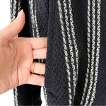 ZARA  Knit Bomber Striped Navy Blazer Jacket Size Small Photo 3