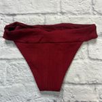 l*space L* Womens Veronica Hipster Bikini Bottom Size XS Textured Cheeky Red New Photo 3