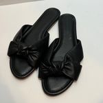 Veronica Beard Salton Knott Black Leather Slides Sz. 12 Photo 1