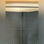 EXPRESS  Design Studio Navy Blue / Blue Pinstripe A Line Midi Skirt Size 6 Photo 4