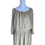 Zimmermann  - Boat Neck Midi Dress Khaki Dresses Sz 2 (US 8) Photo 2