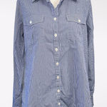 Lilly Pulitzer Blue Gingham Cotton Button Down Shirt Resort Fit Medium Photo 0