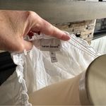 Harvé Benard Harve Benard White Puff Sleeve Blouse with Smocked Ruffled Details Photo 8