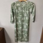 Summersalt The Cinched Waist Long Sleeve Caftan Dress Sz Small Floral Green NWT Photo 2