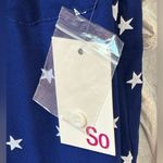 SO Juniors' ® Sleeveless Utility Open Pocket button down Star print Tank Top SM Photo 6