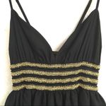 AKA Y2K black & gold tiered silk mini dress XS/S Black Photo 3