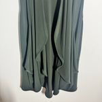 Sympli Cardigan Open Front Vest Women 10 Forest Green Lagenlook Minimal Pocket Photo 6