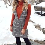 Plaid Deep V Dress Multiple Photo 0