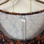 Orange & Black Short Sleeve Printed Swing Dress Photo 4